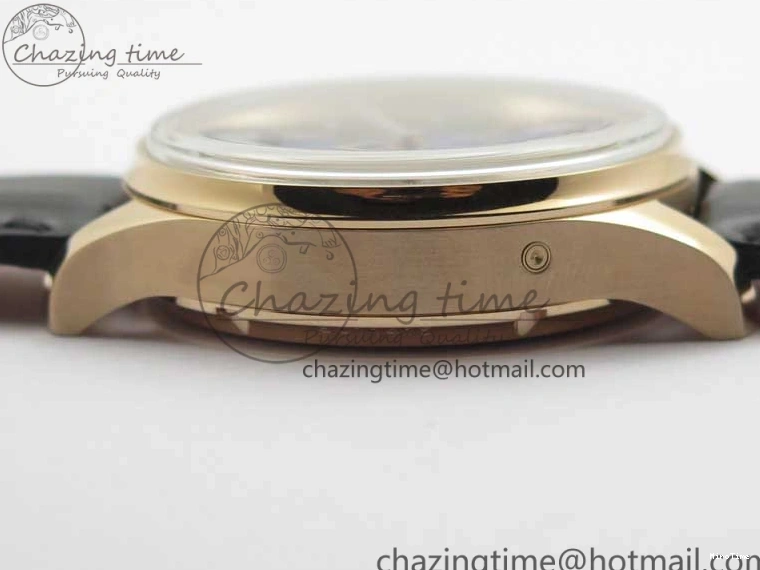 MIROTIME 0304 Premium Portugieser Perpetual Calendar IW503302 RG V9F 1:1 Best Edition Blue Dial on Black Leather Strap A 7098